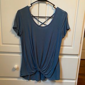 Blue short sleeve t shirt size medium